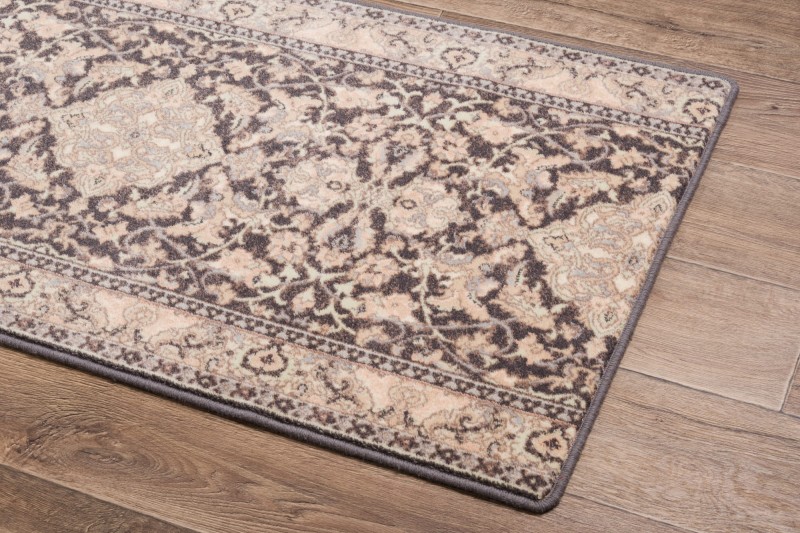 chodnik wełniany na metry Agnella Isfahan Sefora kolor antracytowy