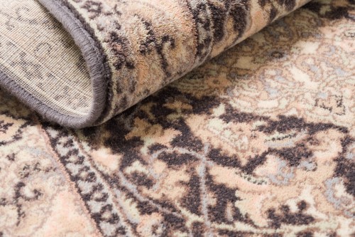 chodnik wełniany Agnella Isfahan Sefora antracytowy detal wzoru