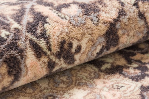 chodnik wełniany Agnella Isfahan Sefora antracytowy detal wzoru 2