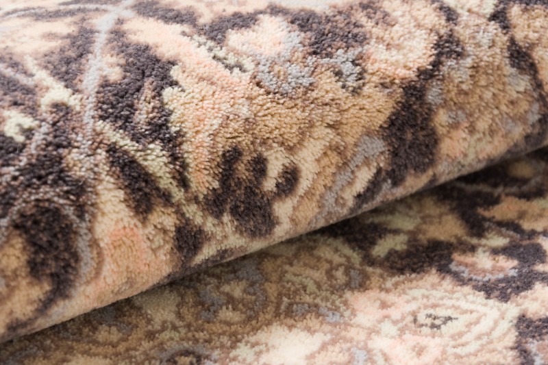 chodnik wełniany Agnella Isfahan Sefora antracytowy detal wzoru 2