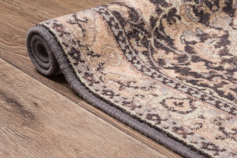 chodnik wełniany Agnella Isfahan Sefora antracytowy do przedpokoju