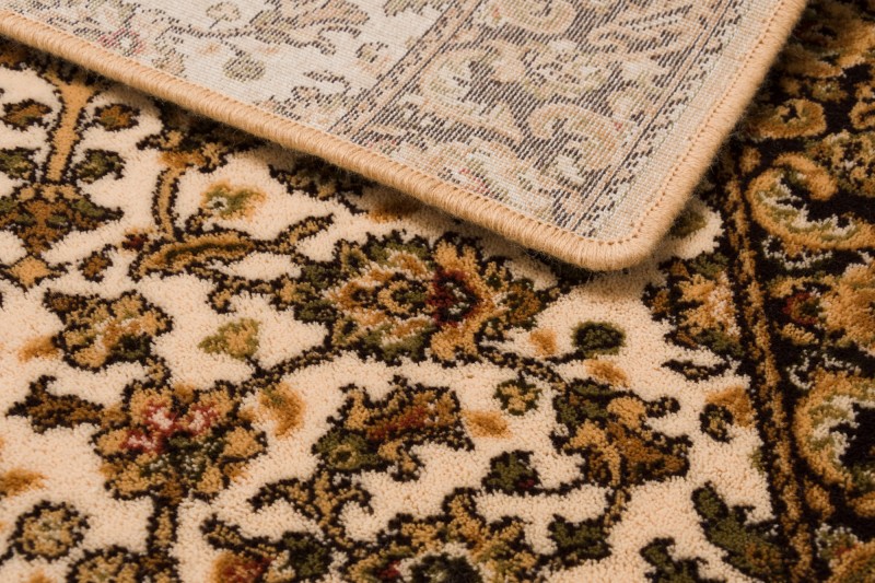 Chodnik wełniany Agnella Isfahan Itamar kremowy obszycie wełniane