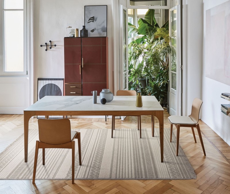 Dywan wełniany w pasy Agnella Noble Oni jasny szary do pokoju