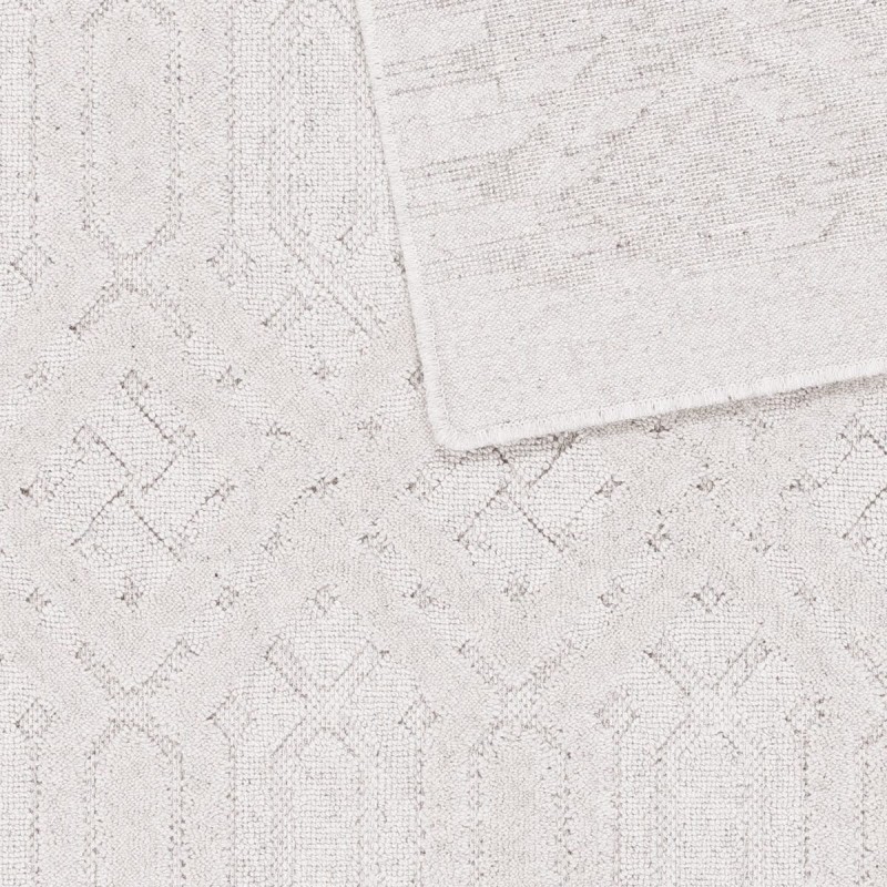 Dywan wełniany Agnella Noble Dive jasny szary - runo 3d