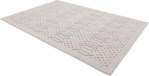 Dywan wełniany Agnella Noble Dive jasny szary - rzut ukośny