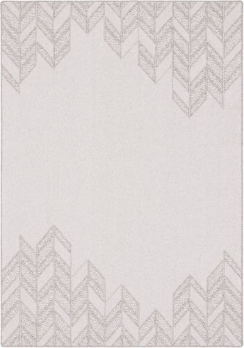 Dywan wełniany geometria Agnella Noble Credo jasny szary