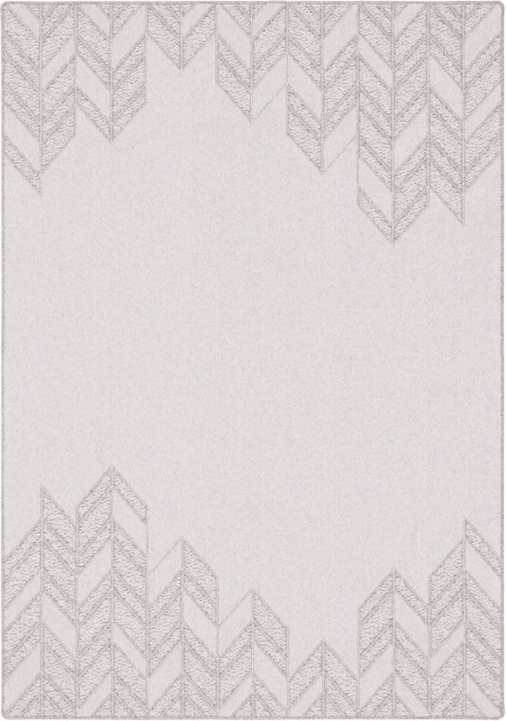 Dywan wełniany geometria Agnella Noble Credo jasny szary