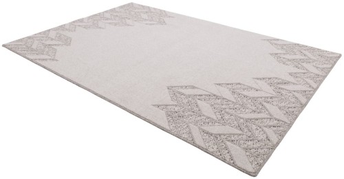 Dywan wełniany Agnella Noble Credo jasny szary - rzut ukośny