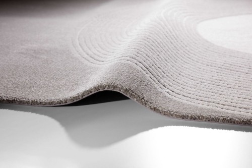 Dywan wełniany Agnella Noble Caso jasny szary - brzeg