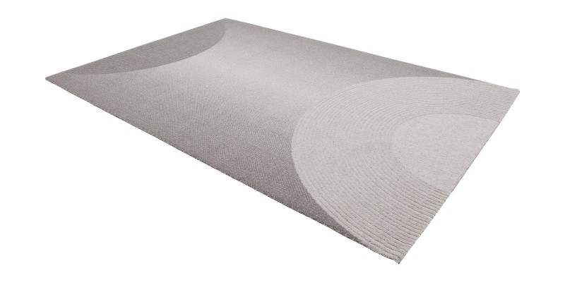 Dywan wełniany Agnella Noble Caso jasny szary - rzut ukośny