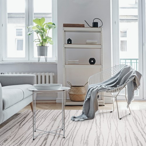 Dywan wełniany Agnella Noble Tejat jasny szary do pokoju