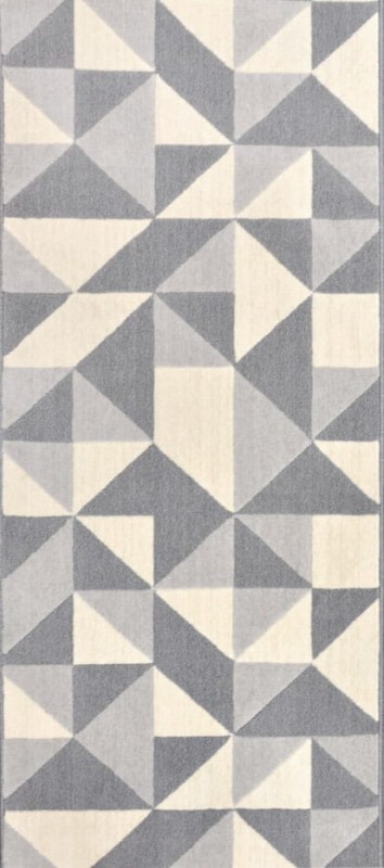 Chodnik Canvas TRÓJKĄTY szary _dywanywitek_pl_