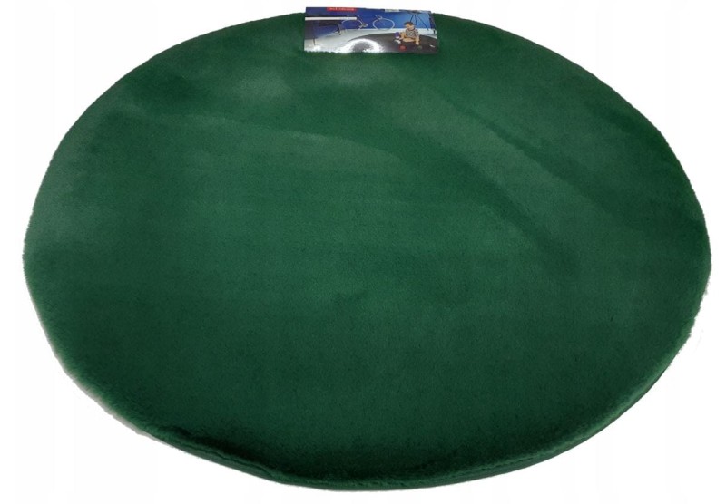 Dywan okrągły pluszowy Bellarossa Rabbit zielony