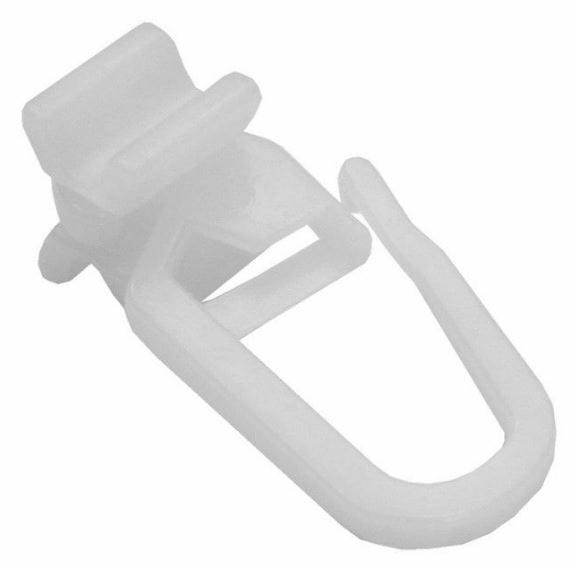 Ślizg z haczykiem do szyny aluminiowej Gadinia 7 mm biały