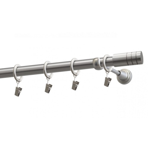 Karnisz Gardinia Zylinder pojedynczy 19 mm kolor satyna