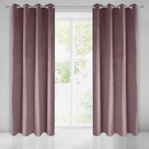 Zasłona gotowa zaciemniająca pudrowa PIERRE CARDIN VELVET 140x250cm