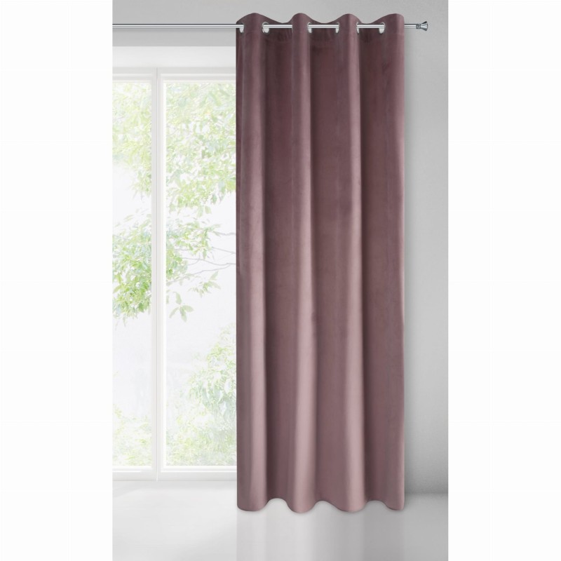 Zasłona gotowa zaciemniająca pudrowa PIERRE CARDIN VELVET_dywanywitek_pl_2