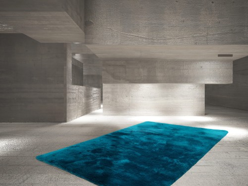 Dywan shaggy Dywan shaggy Obsession Curacao CUR490 petrol we wnętrzu