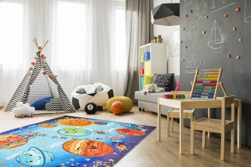 Dywan Obsession Torino Kids TOK230 solar system  w pokoju