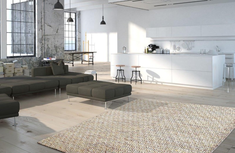 Dywan wełniany Obsession Jaipur JAI334 multi w salonie