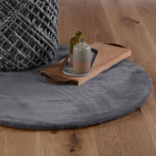 Dywan Obsession CHA CHA CHA 535 grey koło futro _dywanywitek_pl_4