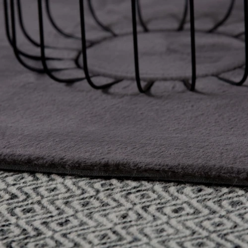 Dywan Obsession CHA CHA CHA 535 grey koło futro _dywanywitek_pl_5