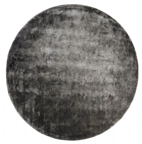 Dywan okrągły wiskozowy Carpet Decor Handmade Aracelis steel gray