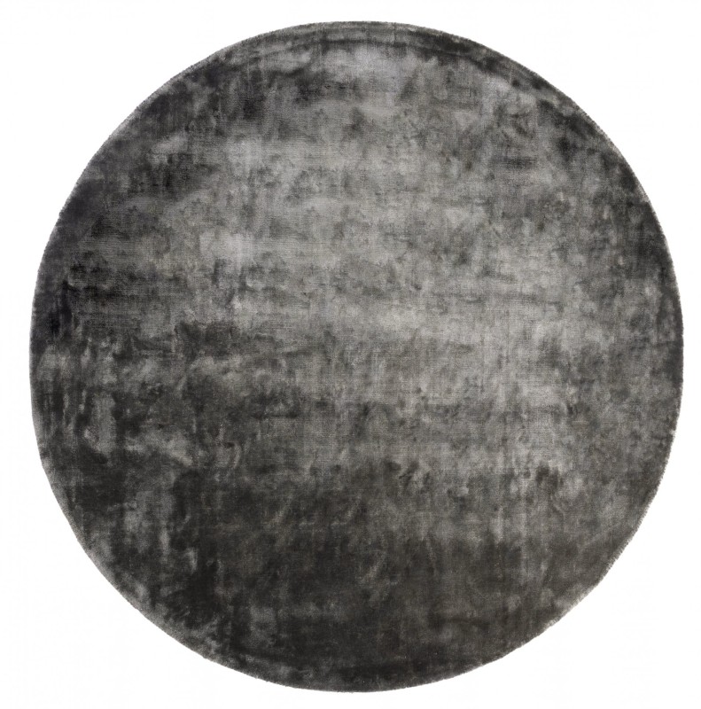 Dywan okrągły wiskozowy Carpet Decor Handmade Aracelis steel gray