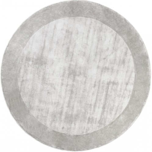 Dywan okrągły wiskozowy Carpet Decor Handmade Tere light gray