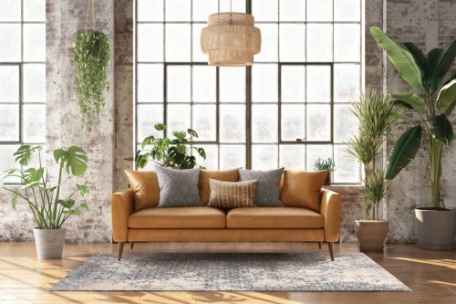 Dywan Carpet Decor Magic Home Ives warm blue do salonu