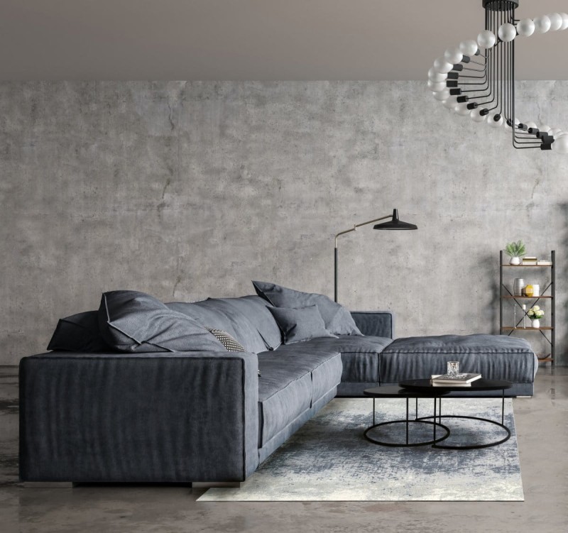 Dywan Carpet Decor Magic Home Illusion blue gray do salonu