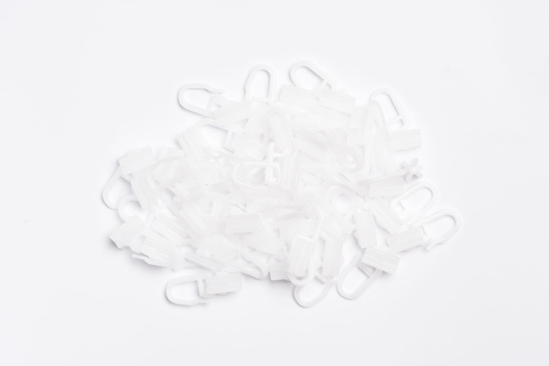 Ślizgi białe z agrafką do szyn/profili aluminiowych