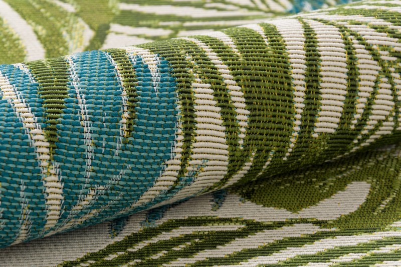 Zbliżenie struktury runa  dywanu Jungle Liście 07