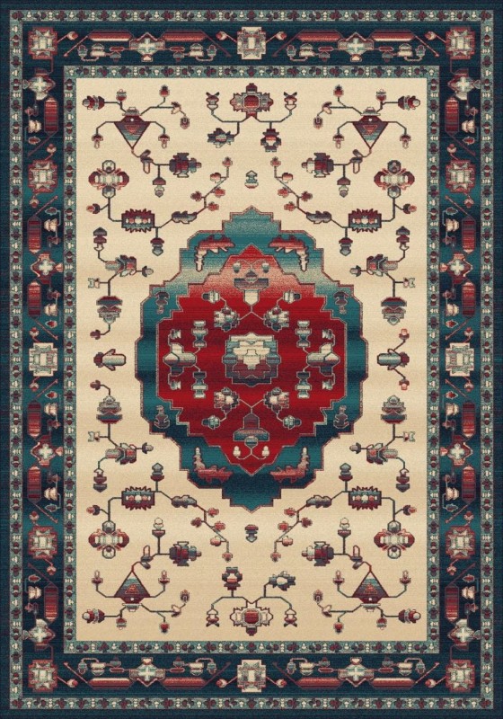 Dywan wełniany Agnella Agnus Tonati granatowy (binding)