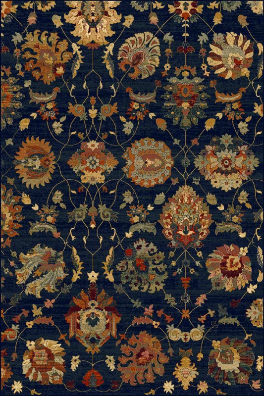 Dywan tradycyjny wełniany Dywilan Superior Latica navy