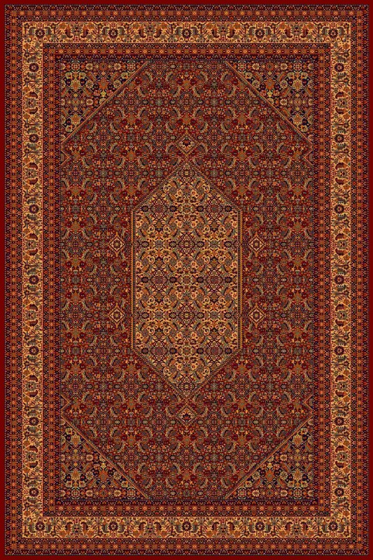 Dywan wełniany Dywilan Polonia Wawelski burgund