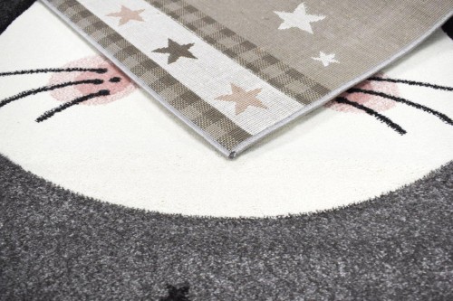 Róg dywanu dla dzieci kot Smart Kids 22412 szarego