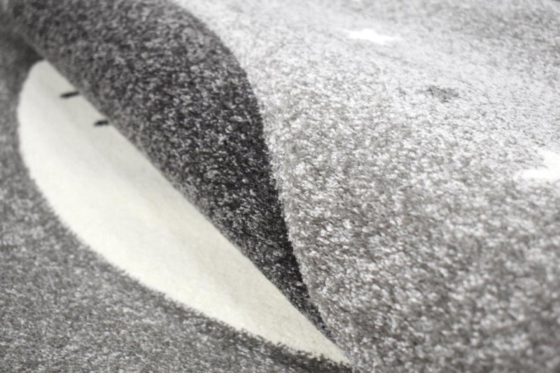 Runo dywanu dla dzieci kot Smart Kids 22412 szarego