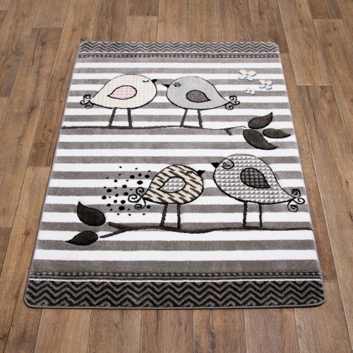 Dywan dla dzieci Petit BIRDS szary _dywanywitek_pl_2
