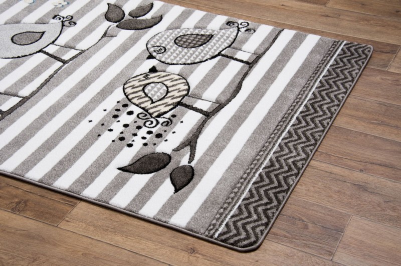 Dywan dla dzieci Petit BIRDS szary _dywanywitek_pl_3