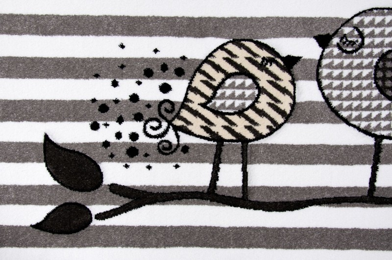 Dywan dla dzieci Petit BIRDS szary _dywanywitek_pl_5