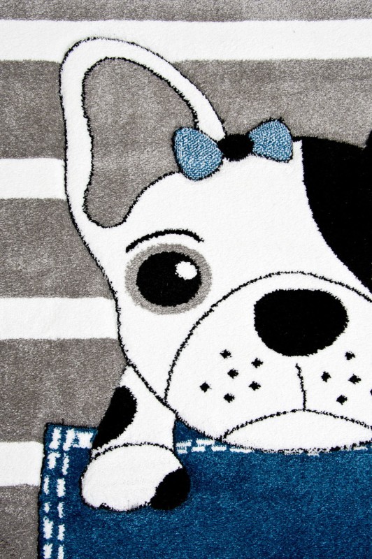 Dywan dla dzieci Petit BULLDOG szary _dywanywitek_pl_5