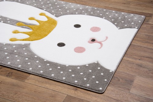 Dywan dla dzieci Petit BUNNY szary _dywanywitek_pl_3