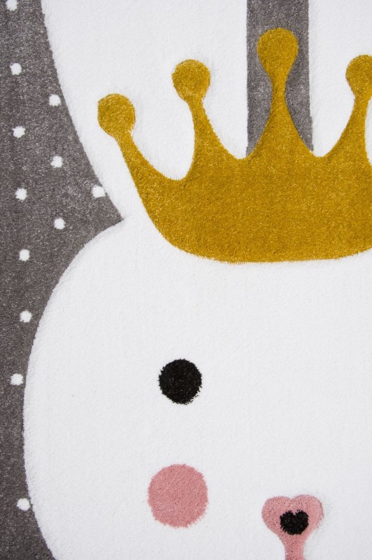 Dywan dla dzieci Petit BUNNY szary _dywanywitek_pl_4