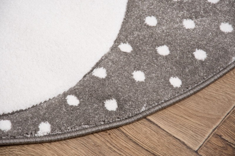 Dywan dla dzieci Petit BUNNY szary koło _dywanywitek_pl_4