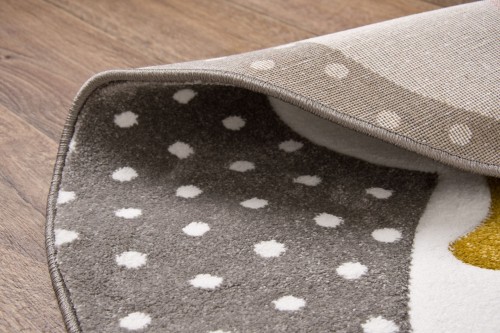 Dywan dla dzieci Petit BUNNY szary koło _dywanywitek_pl_5