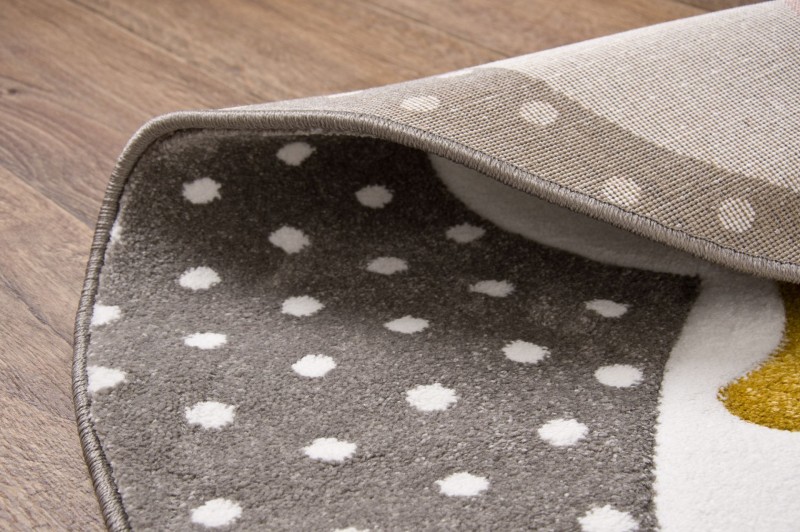 Dywan dla dzieci Petit BUNNY szary koło _dywanywitek_pl_5