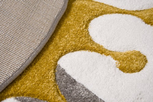 Dywan dla dzieci Petit BUNNY szary koło _dywanywitek_pl_6