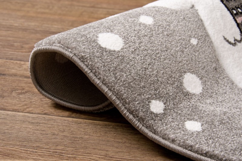 Dywan dla dzieci Petit LAMA szary koło _dywanywitek_pl_8