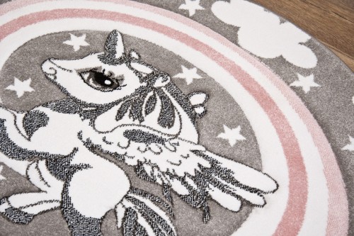 Dywan dla dzieci Petit PONY szary koło _dywanywitek_pl_3